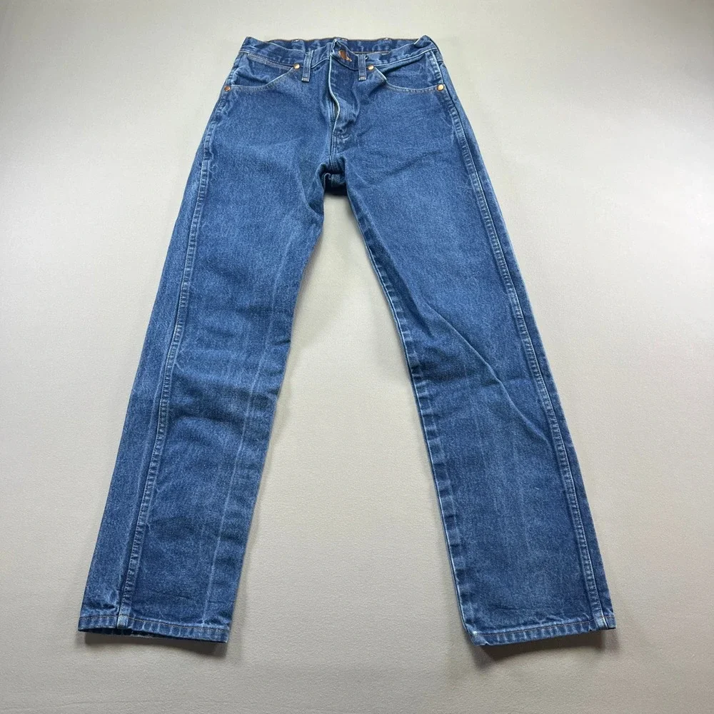 Wrangler Original Cowboy Cut Jeans Mens 30x32 Blue Denim Mid Rise Straight Fit
